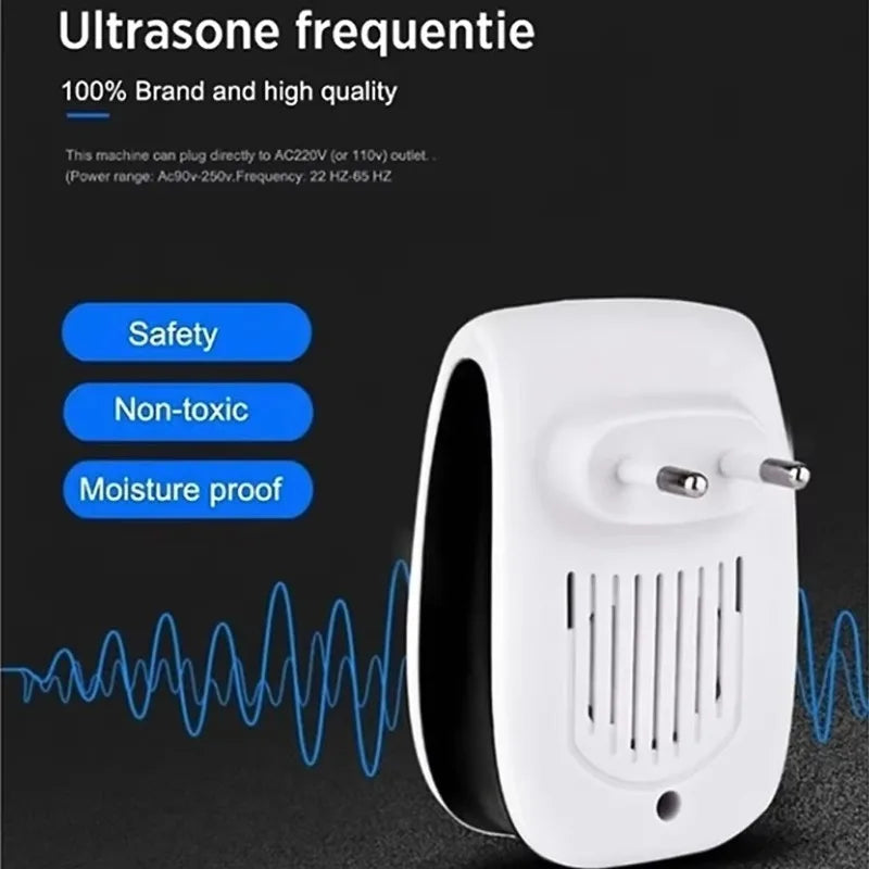 Ultrasonic Pest Repellent for Home Safe and Effective Mosquito Cockroach Mouse Insect Repeller for Summer Pest Extermination