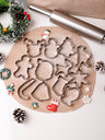 12Pcs Fun-Shaped Christmas Theme Cookie Cutter Set, Household 430 Stainless Steel Candy Molds, Complete Set of Kitchen Bakeware Accessories Christmas Party Favors Christmas Party Supplies Christmas Party Merry Christmas Eve Christmas Pajamas Christmas Dec