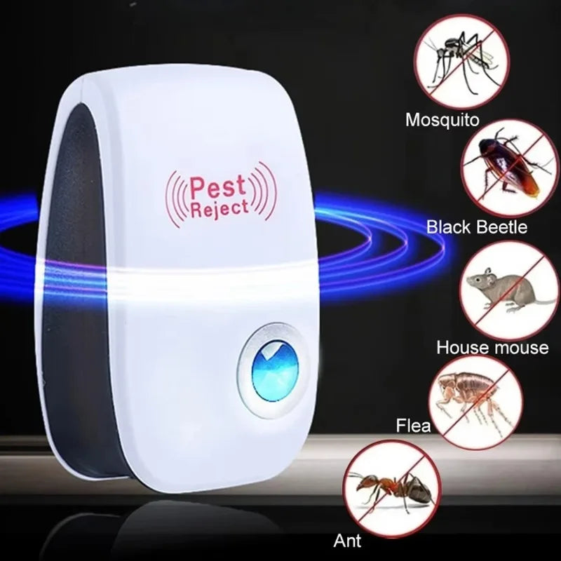 Ultrasonic Pest Repellent for Home Safe and Effective Mosquito Cockroach Mouse Insect Repeller for Summer Pest Extermination