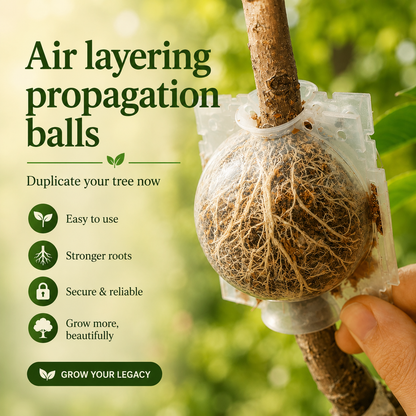 Air Layering Propagation Balls – Reusable Root Growing System for Plants & Cuttings