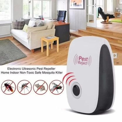 Ultrasonic Pest Repellent for Home Safe and Effective Mosquito Cockroach Mouse Insect Repeller for Summer Pest Extermination