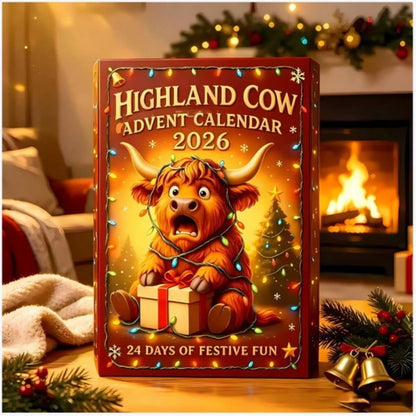 Highland Cow Advent Calendar 2026 3D Handmade Highla, New Year Gift, Birthday Gift, Christmas Gift, Halloween Gift, Perfect Gift, Gift, Gifts for Boyfriend, Couple Things, Anime Figure, Anime Figures, Funk Pop, Anime Figure